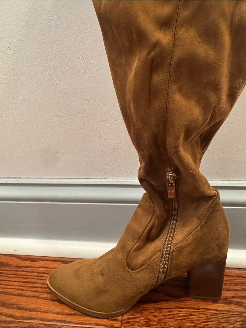 Marc Fisher Over-the-Knee Suede Boots in Brown